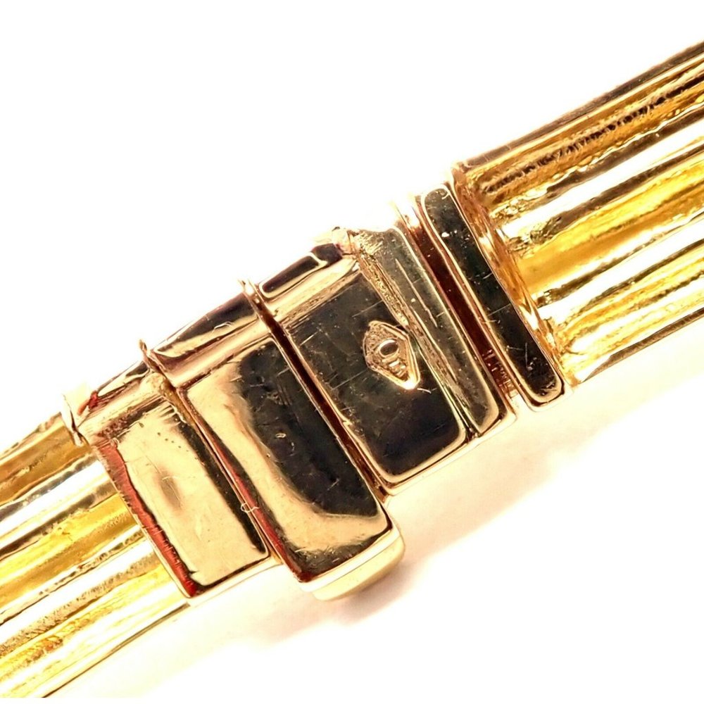 Vintage! Authentic Van Cleef & Arpels 18k Yellow Gold Diamond Choker Necklace - Picture 3 of 12